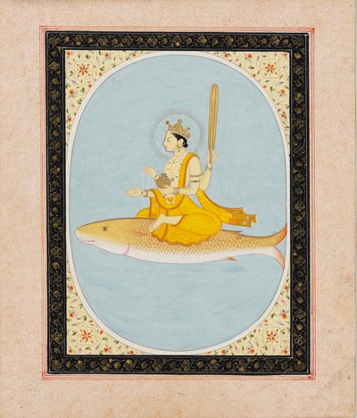 Vishnu kala-avatarina, Matsya, 1805-1815 tekijältä Unbekannt