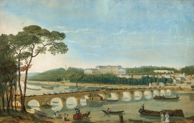 Kuningas Francis I:n ja Napolin kuningattaren vierailu Kaarle X:n luona St Cloudissa, toukokuu 1830 1800-luku tekijältä Unbekannt