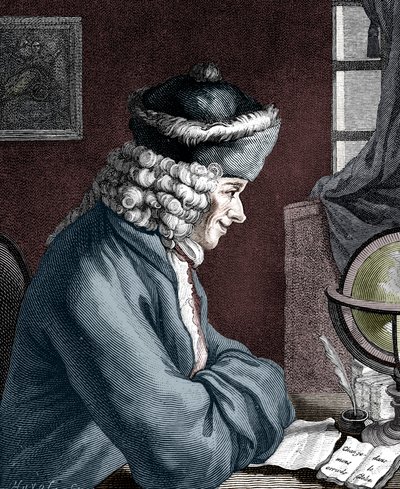 Voltaire, 1700-luvun ranskalainen kirjailija, näytelmäkirjailija, satiiri ja kirjainmies tekijältä Unbekannt