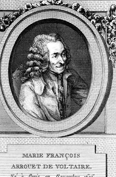Voltaire, 1700-luvun ranskalainen kirjailija, näytelmäkirjailija, satiiri ja kirjainmies tekijältä Unbekannt