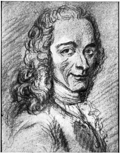 Voltaire, ranskalainen valistuskirjailija, esseisti, deisti ja filosofi, 1700-luku tekijältä Unbekannt