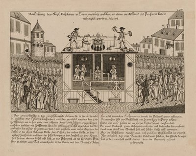 Pääkoneen esittely Pariisissa, 1792. tekijältä Unbekannt