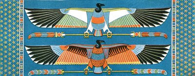 Korppikotkan kattokoristeet, Philae, Egypti, 1928. tekijältä Unbekannt