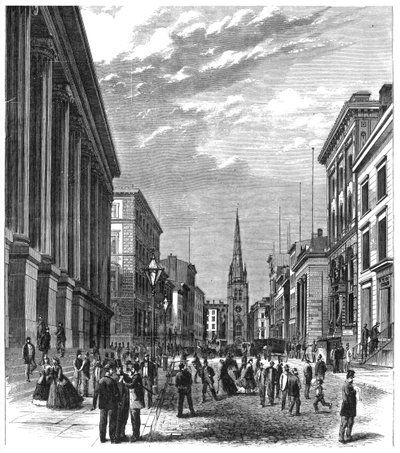 Wall Street, New York, 1869 tekijältä Unbekannt