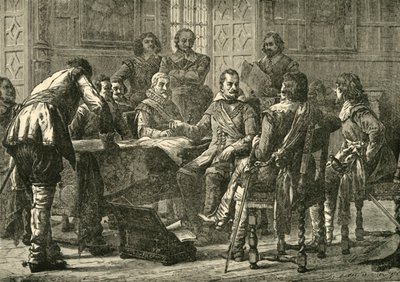 Wallenstein ja Tilly pitävät sotaneuvostoa, 1626, 1890. tekijältä Unbekannt