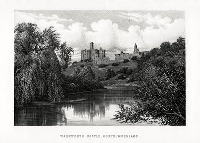 Warkworthin linna, Northumberland, 1896 tekijältä Unbekannt