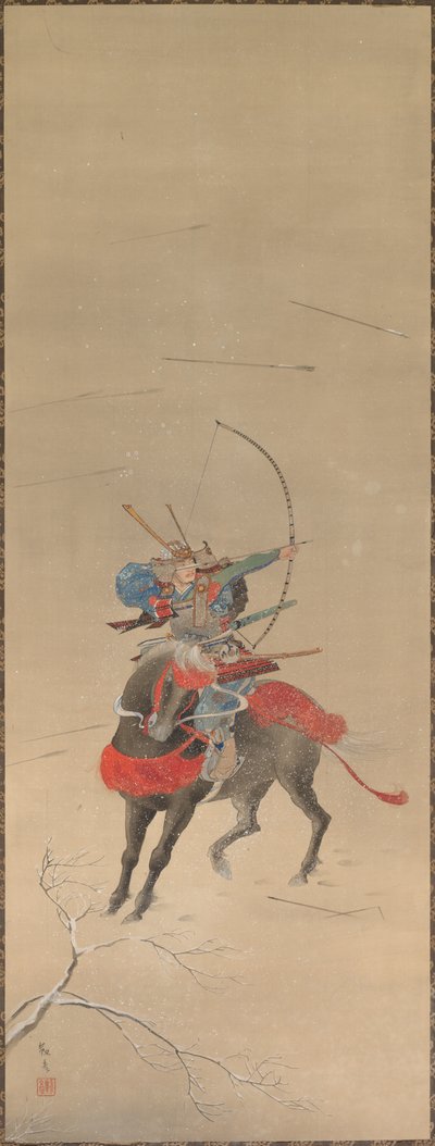 Soturi hevosen selässä, 1700-1800. tekijältä Unbekannt