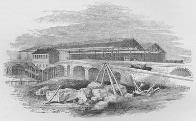 Waterloon rautatieasema, sellaisena kuin se näytti ensimmäisen kerran rakennettaessa, c1848, 1912 tekijältä Unbekannt