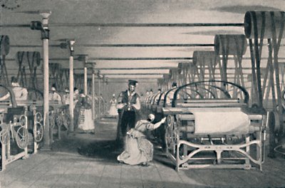 Power Loomsin kudonta, 1835, 1904 tekijältä Unbekannt