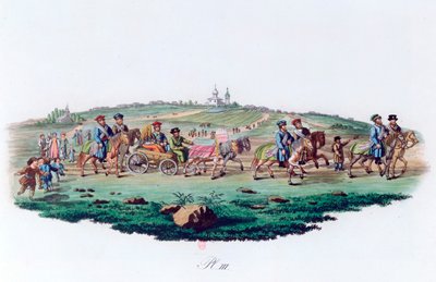 Hääkulkue, Venäjä, 1820 tekijältä Unbekannt