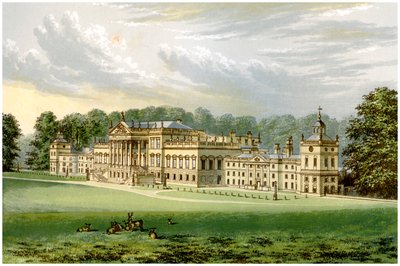 Wentworth Woodhouse, Yorkshire, Earl Fitzwilliamin koti, vuodelta 1880 tekijältä Unbekannt