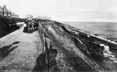 West Cliff ja puutarhat, Felixstowe, Suffolk, 1900-luvun alku tekijältä Unbekannt