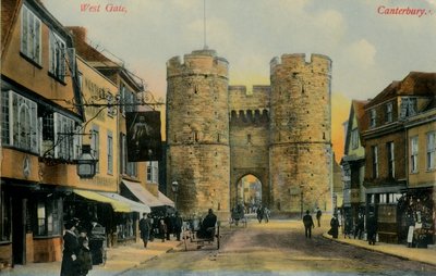 West Gate, Canterbury, 1800-luvun loppu - 1900-luvun alku. tekijältä Unbekannt