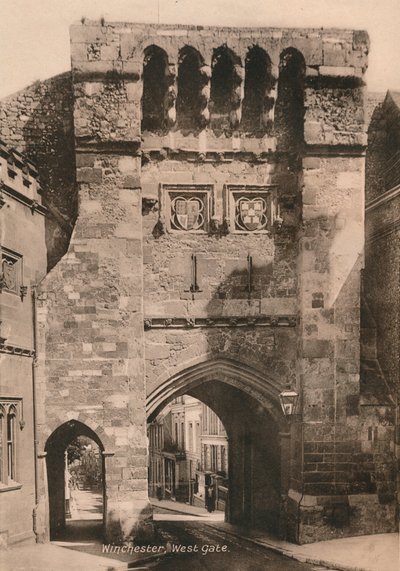 West Gate, Winchester, Hampshire, 1900-luvun alku tekijältä Unbekannt