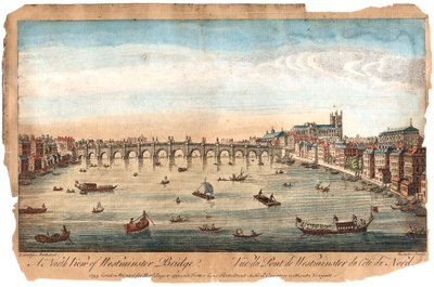 Westminster Bridge, Lontoo, 1753 tekijältä Unbekannt