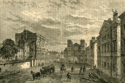 Whitehall, Katse kohti Holbeinin porttia, 1881. tekijältä Unbekannt