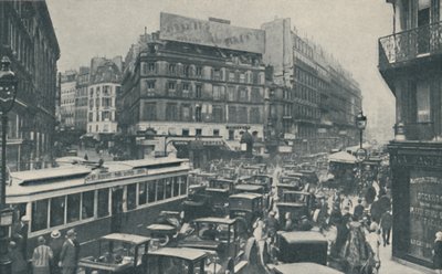 Miksi Pariisi tarvitsee jatkuvaa suunnittelua: Liikennealue pääkadulla, c1935 tekijältä Unbekannt