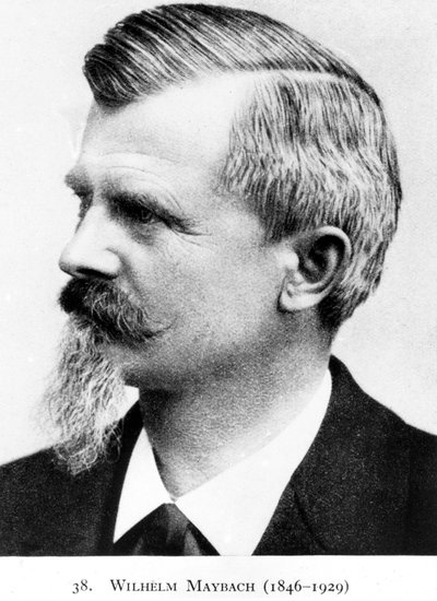 Wilhelm Maybach, saksalainen keksijä ja autosuunnittelija, c 1900 tekijältä Unbekannt