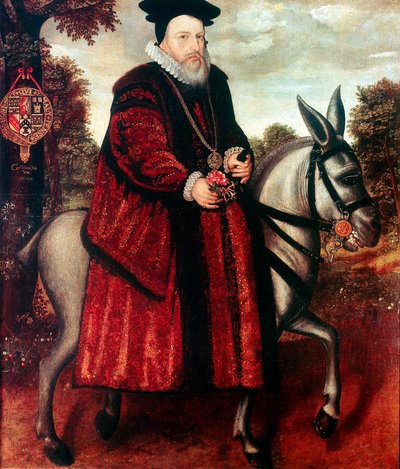 William Cecil, 1. Baron Burghley 1520-1598, Englannin valtiomies tekijältä Unbekannt