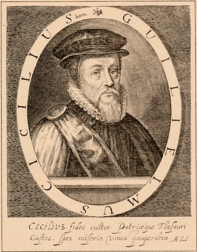 William Cecil, 1. Baron Burghley 1520-1598, Englannin valtiomies, 1889 tekijältä Unbekannt