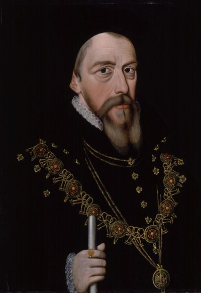 William Cecil, 1. Baron Burghley 1521-1598, vuoden 1572 jälkeen tekijältä Unbekannt