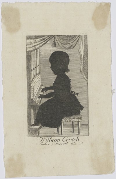 William Crotch 1775-1847 lapsena, noin 1778. tekijältä Unbekannt
