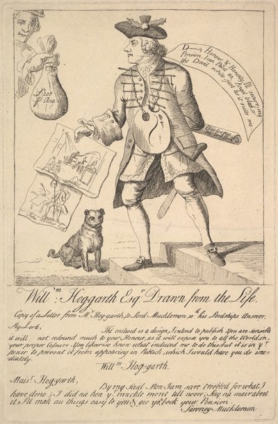 William Hog-garth Esq. Piirretty elämästä, 1763. tekijältä Unbekannt