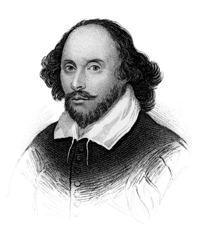 William Shakespeare, englantilainen runoilija ja näytelmäkirjailija, 1850 tekijältä Unbekannt