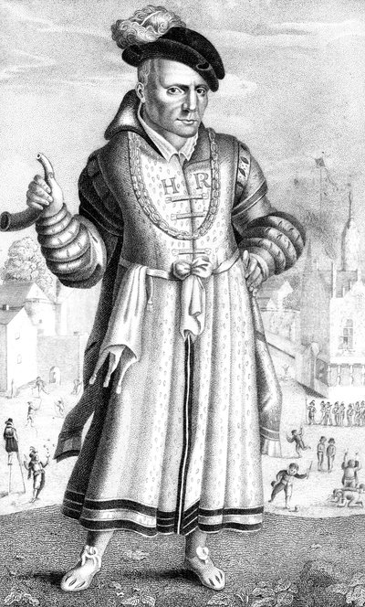 William Sommers, Henry VIII:n hovinpilli, 1825 tekijältä Unbekannt
