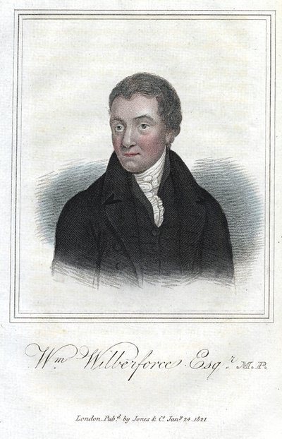 William Wilberforce, englantilainen orjuuden vastainen kampanja, 1821 tekijältä Unbekannt