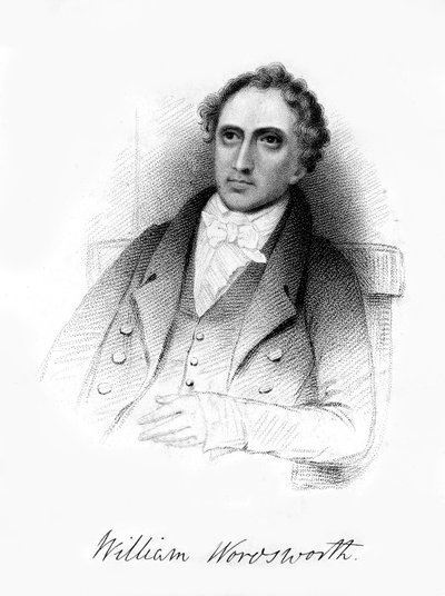 William Wordsworth, englantilainen romanttinen runoilija, 1800-luku. tekijältä Unbekannt