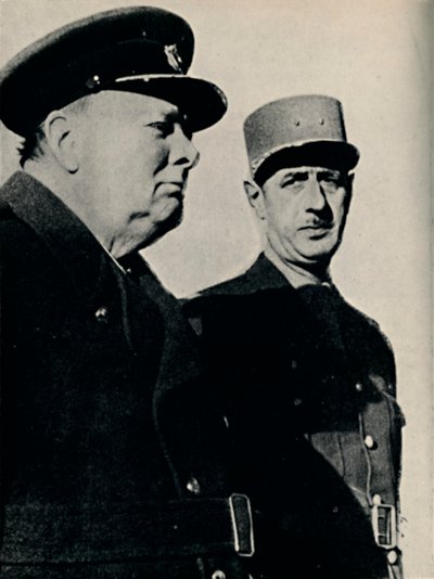 Winston Churchill ja kenraali De Gaulle, kesäkuu 1940, 1945. tekijältä Unbekannt