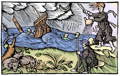 Noita nostamassa myrskyä, 1562 tekijältä Unbekannt