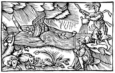 Noita nostamassa myrskyä, 1562 tekijältä Unbekannt
