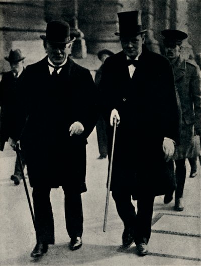 David Lloyd Georgen kanssa, 1917, 1945. tekijältä Unbekannt