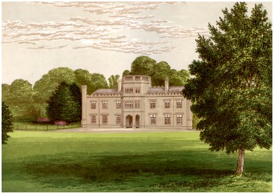 Wolseley Hall, Staffordshire, Baronet Wolseleyn koti, vuodelta 1880 tekijältä Unbekannt
