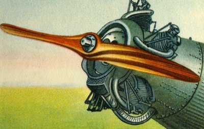 Hugo Heine Propeller-Werk -yhtiön valmistama puinen lentokonepotkuri, 1932. tekijältä Unbekannt