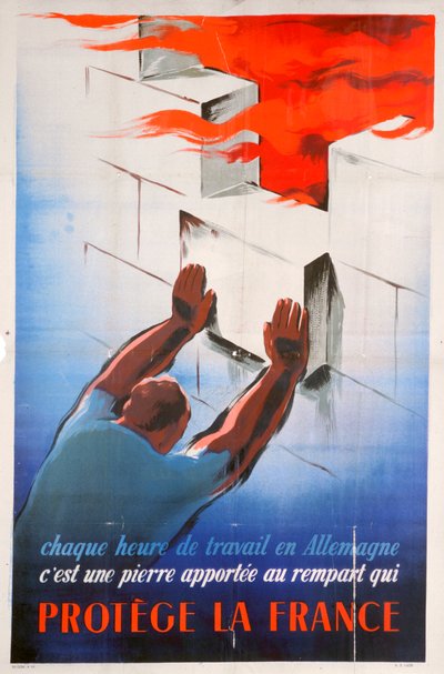 Työskentely Saksassa suojelee Ranskaa, 1944 tekijältä Unbekannt