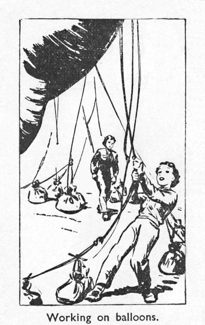 Työskentely ilmapalloilla, 1940 tekijältä Unbekannt