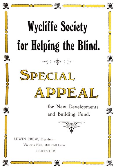 Wycliffe Society for Helping the Blind, 1919 tekijältä Unbekannt