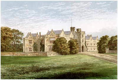 Wytham Abbey, Oxfordshire, Abingdonin jaarlin koti, vuodelta 1880 tekijältä Unbekannt