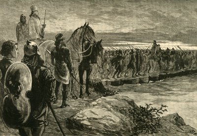 Xerxes ylittää Hellespontin, 1890. tekijältä Unbekannt