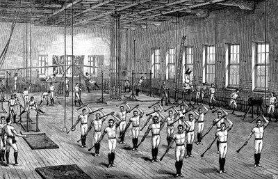 YMCA gymnasium, Longacre, Lontoo, 1888 tekijältä Unbekannt