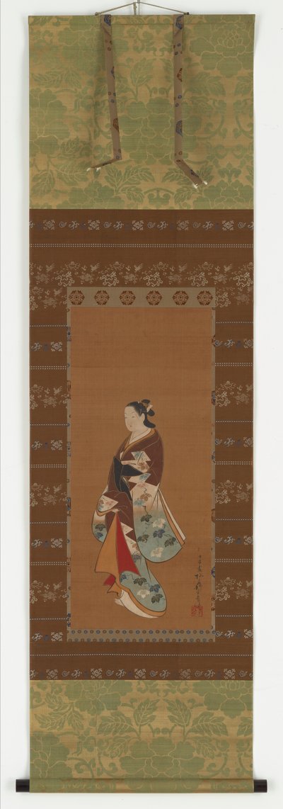 Yujo seisoo, Edo-kausi, 1700-1800-luku. tekijältä Unbekannt