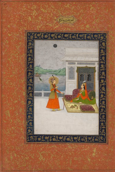 Yusuf ja Zulaykha tapaaminen, n. 1764. tekijältä Unbekannt