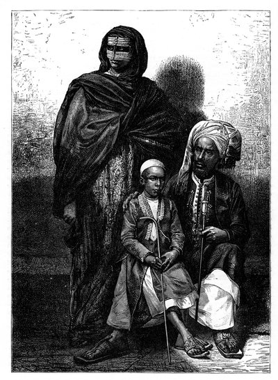 Sansibarin arabiperhe, c1890 tekijältä Unbekannt