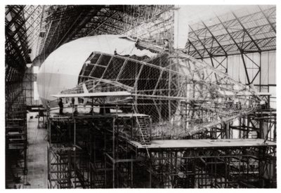 Zeppelin LZ 126 rakenteilla, Friedrichshafen, Saksa, 1924 1933 tekijältä Unbekannt