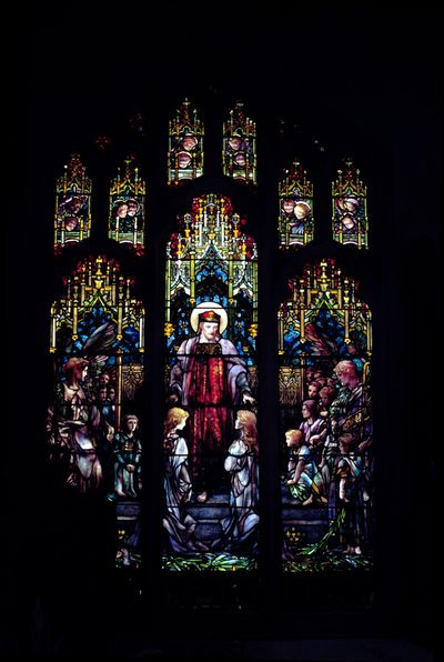 Tiffany: Kristus pienten lasten kanssa, 1902 (koko ikkuna) tekijältä Unbekannt Unbekannt