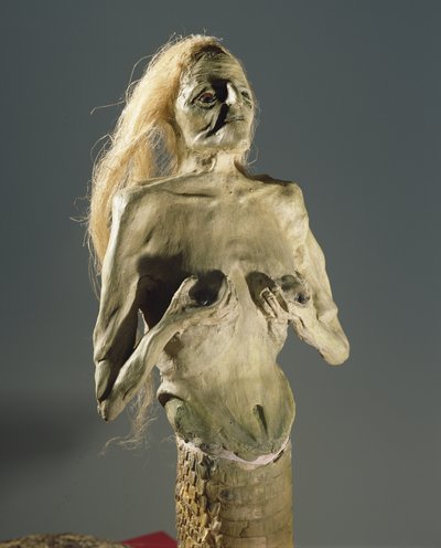 Puoliksi nainen, puoliksi käärme olento, Melusinen kute, 1900 tekijältä Unbekannt Unbekannt