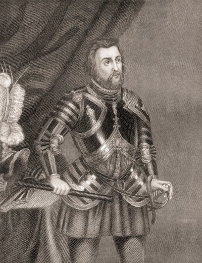 Hernán Cortés de Monroy y Pizarro, Meksikon valloituksen historiasta, julkaistu 1850 tekijältä Unbekannt Unbekannt